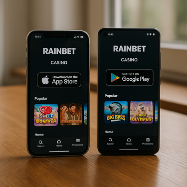 RainBet - Mobilios programėlės - iOS ir Android